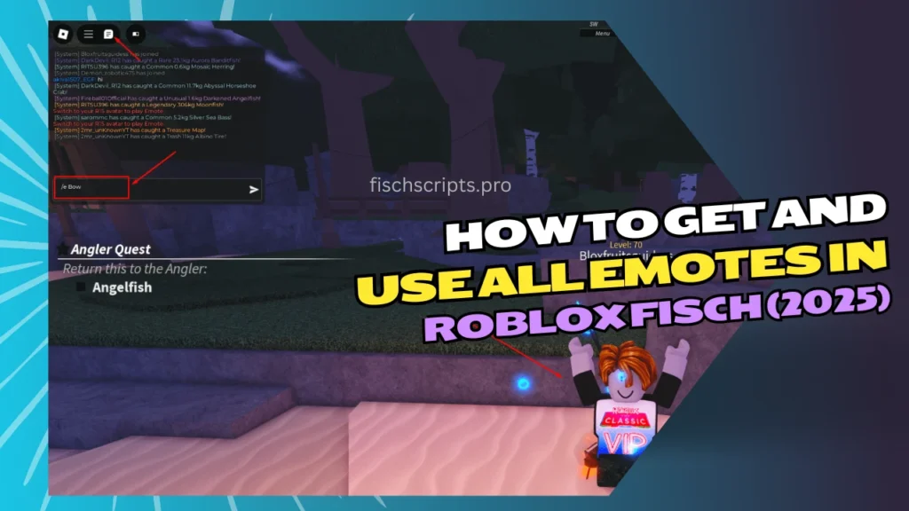 Roblox Fisch All Emotes Guide