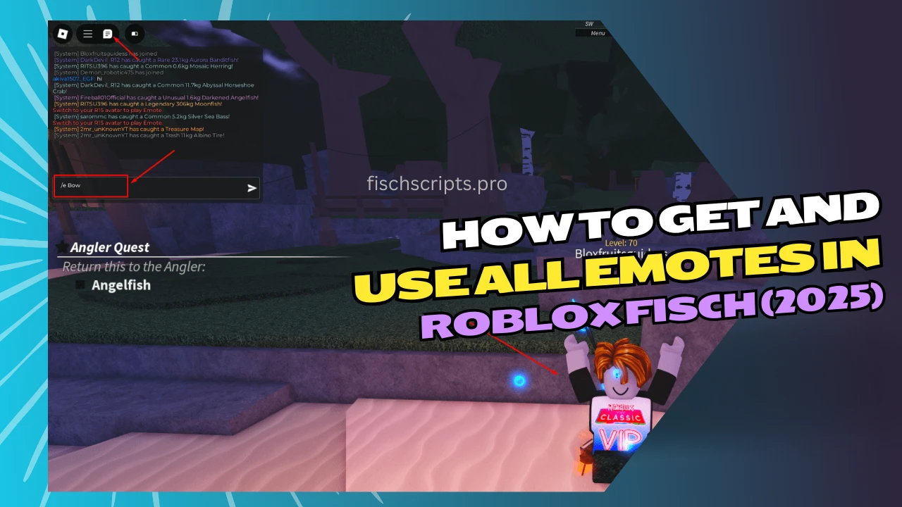 Roblox Fisch All Emotes Guide
